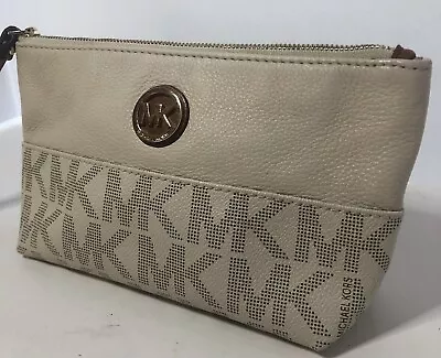 Michael Kors Handbag Off White. Gold Emblem. Zip Closure • $32.99