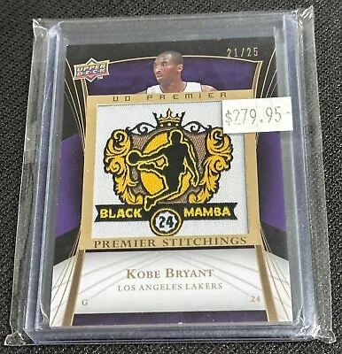 2007 UD Premier Kobe Bryant Gold Black Mamba Premier Stitchings 21/25 Patch NBA • $279.95