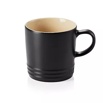 Le Creuset Stoneware Coffee Mug 350 Ml Matte Black 70302350000002 • £16.99