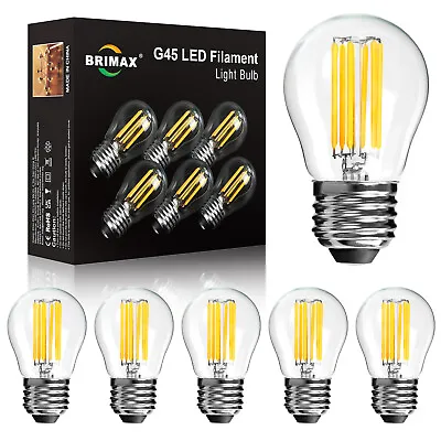 6X E26 LED Light Bulbs G14 G45 Dimmable Globe Chandelier Bulbs Warm White 4W 6W • $13.90