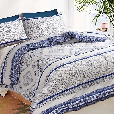 Quilt Covers Double Super King Queen King Size Duvet Cover Bedding Set • £42.39