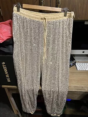 Style Rack Sequin Joggers Size Large Brand New  • $6