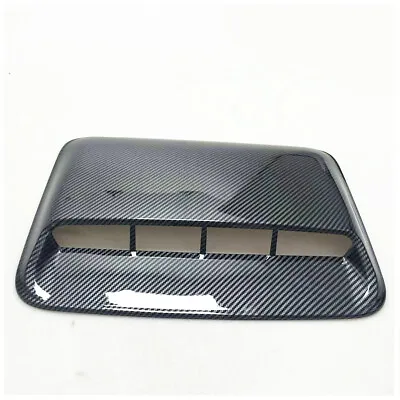 Car Air Flow Intake Hood Scoop Bonnet Vent Cover Carbon Fiber Look Accessories • $33.20