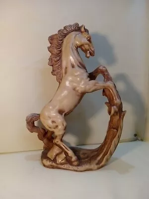 Vintage A. Giannetti Resin Horse On Corn  Skulptur 1960's Erra In Beige • £19.99