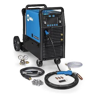 Miller 951766 Millermatic 255 MIG/Pulsed MIG Welder W/ EZ-Latch Running Gear • $4629