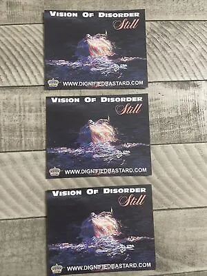 Vision Of Disorder Still (Lot Of 3) Heavy Metal Rock Band Sticker Decal 5”x4” • $8.99