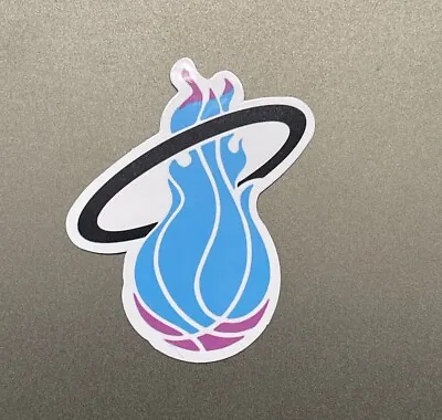 Miami Heat Sticker 2.75x2.5 Inch • $3