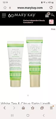 Mary Kay ~satin Lips Set~white Tea & Citrus ~shea Butter Balm~nib • $12