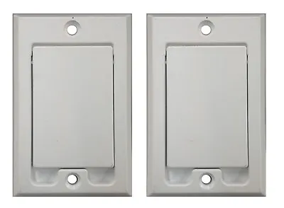 (2) Central Vacuum Square Door Inlet Wall Plate White For Nutone Beam VacuFlow • $16.21