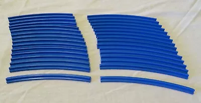 Lego Blue Train Track 36 Curved Pieces - Vintage MOC Parts • $18