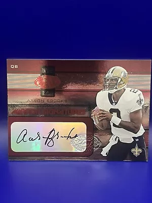 2002 Donruss Mirror Signatures Aaron Brooks Auto /50 #MS-14 New Orleans Saints • $8