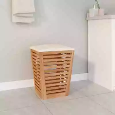 40.5x40.5x5 Cm Wooden Bathroom Cushion Padding Stool Laundry Basket With Storage • $139.46