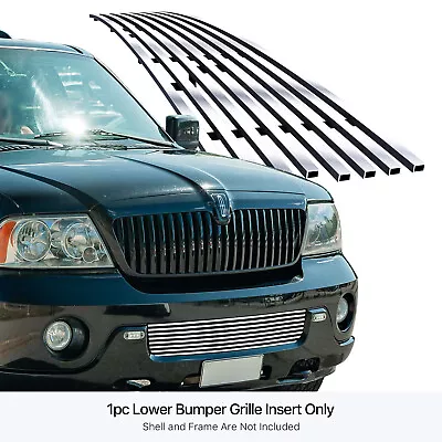 Fits 03-04 Lincoln Navigator Bumper Stainless Chrome Billet Grille Grill Insert • $32.99