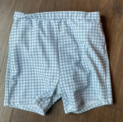 Unisex Toddler TU Swim Nappy Pants Age 2-3 Years Blue Check • £4