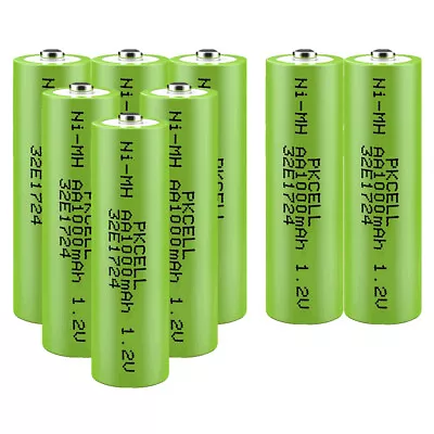 8pcs 1.2v AA 1000mAh Rechargeable Battery Ni-MH Button Top For LED Fairy Lights • $12.99