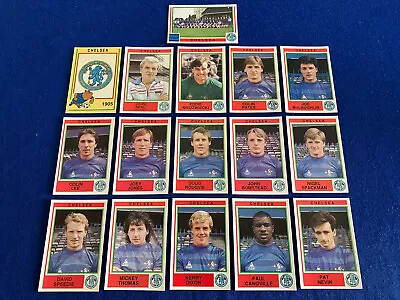 Panini Football 85 Album Stickers CHELSEA Complete Team Inc Badge Pro Recovered • £21