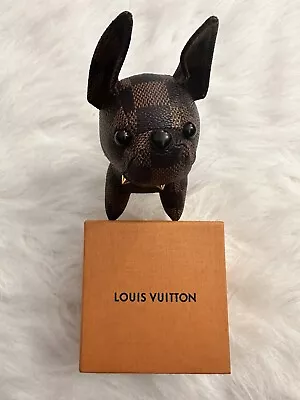 $61 • Buy Louis Vuitton French Bulldog Puppy Dog Bag Charm/Keychain Authentic Monogram