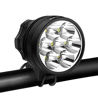 Bike Light Waterproof Bicycle Headlight Super Bright 10500 Lumen 7 LED Bike... • $53.13