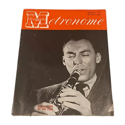 Vintage Metronome Music Magazine January 1945 Glenn Miller WW2 Jazz Big Band VG • $92.99