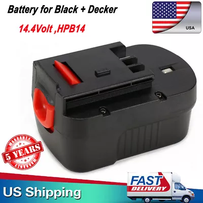 HPB14 For BLACK+DECKER 14.4V Slide Pack Battery FSB14 A14F Firestorm FS140BX NEW • $22.98