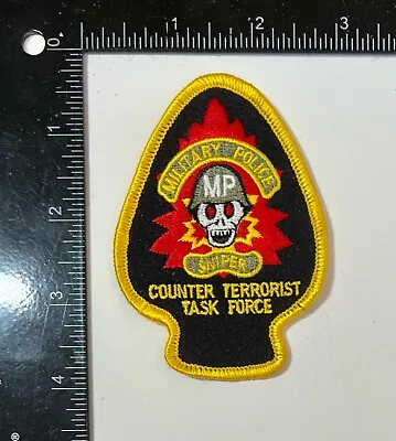 US Army MP Military Police Sniper Counter Terrorist Task Force Patch • $15