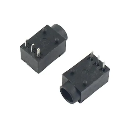 10Pcs DC Power Jack Female DIP 3 Pin Supply Socket Connector DC003A Type 1.3mm • $1.44