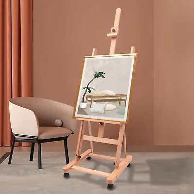 Large Studio Artist Easel Heavy-Duty H-Frame Beech Wood Painting Art Easel Sale • £76.99