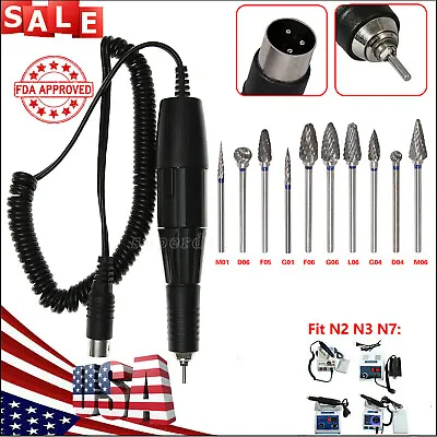 Dental Lab Electric Micromotor Polishing Handpiece Fit Marathon 35000 Rpm US • $30.99