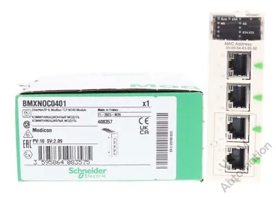 New Schneider Electric BMXNOC0401 Modicon M340 TCP Ethernet & Modbus Module 4-Po • $897