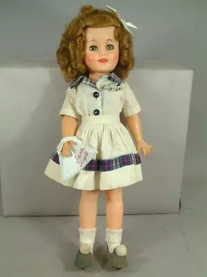 15” Ideal Shirley Temple Doll 1957 Original Dress Hair Set Pin & Purse WOW! • $40