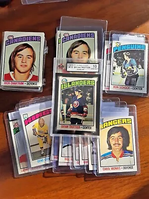 1976 OPC HOCKEY CARDS STARS-ROOKIES-HOF  EX To NM-MT CONDITION Or BETTER 1-198 • $6.22