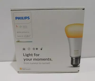 $135.99 • Buy Philips Hue White Ambiance Smart Bulb Starter Kit - Edison Screw E27