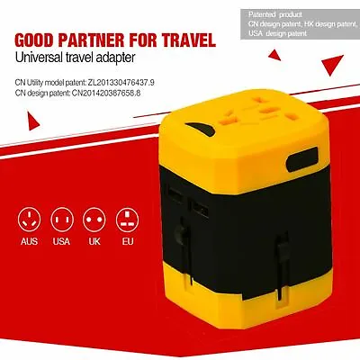 $16.59 • Buy 4-in-1 International Universal Travel Adapter USB Power Plug Charger Converter