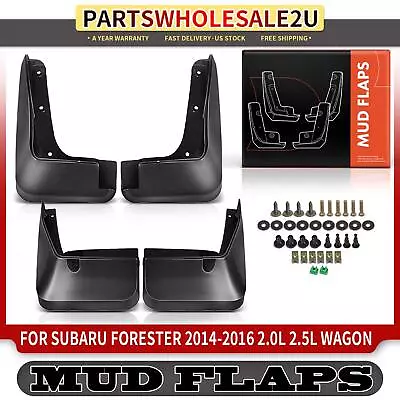 4x Front & Rear Splash Guards Mud Flaps Mudguards For Subaru Forester 2014-2018 • $28.97