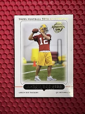 Aaron Rodgers 2005 Topps 50th Anniversary RC #431 Green Bay Packers Rookie • $15.50