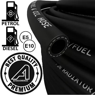 Rubber Reinforced Fuel Hose For Petrol Or Diesel Engines E10 Quality Pipe • £305.82