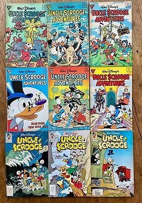 Uncle Scrooge Adventures Gladstone Disney Comic Book 9 Issue Lot Donald Duck • $40