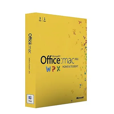 Microsoft Office MAC 2011 Home And Student (Brand New In Shrink Wrap) • $19.23