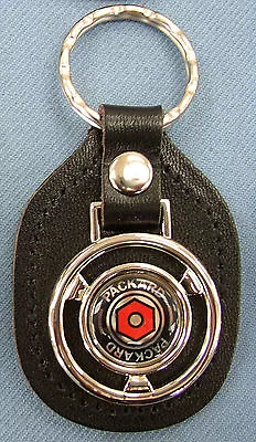 Black PACKARD 2429 Steering Wheel Leather Key Ring 1930 1931 1932 1933 1934 • $23.95