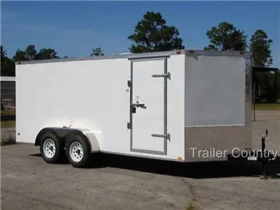 $5495 • Buy NEW 7x14 7 X 14 V-Nose Enclosed Cargo Trailer W/ Ramp
