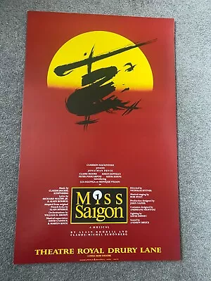 Miss Saigon (1989)  Oriignal Cast Theatre Poster • £6