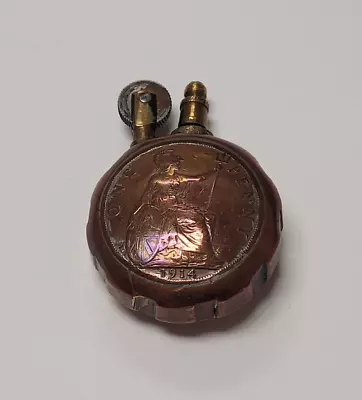 Vintage Brass WWI Military Trench Art Lighter | Working Condition | VERY RARE | • $9.95