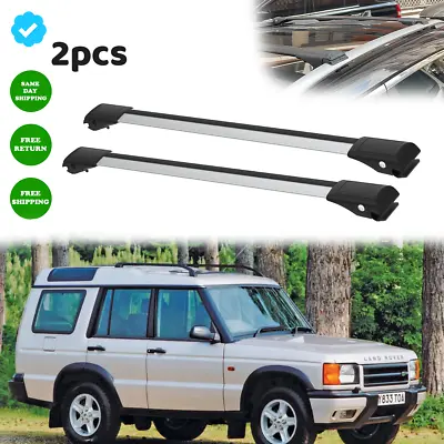 Fit Land Rover Discovery 1998-2004 Roof Rack Cross Bars Silver Carrier Bar 2x • $118