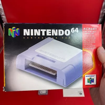 Controller Pak (Nintendo 64) N64 32 KB Memory Card NUS-004 In Box With Insert • $30.99