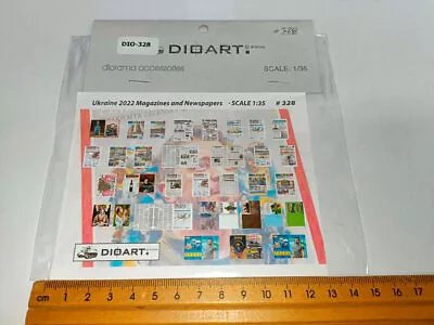 DioArt 1/35 Modern Ukraine 2022 Magazines And Newspapers (2 Full Colour Sheets) • $5.15