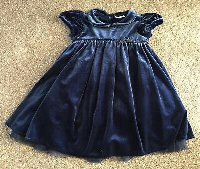 Next Velvet Party Dress Only Worn Once Age 18-24 Months. Excellent Condition • £9.99