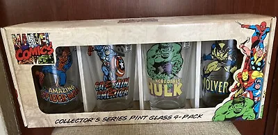 Marvel Comics Collectors Series Pint Glass 4-pack 2011 (Brand New) • $24.99