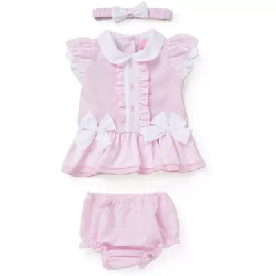 Baby Girls Spanish Romany Bows Dress & Pants Set Frilly Polka Dots & Stripe ~abg • £14.95
