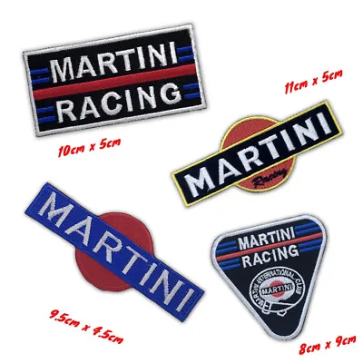 Martini Racing Biker Jacket Jeans Clothes Iron On Sew On Embroidered Patch • $10.57