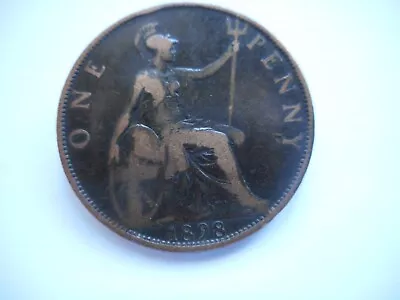 1898 Victoria Penny Coin • £1.50